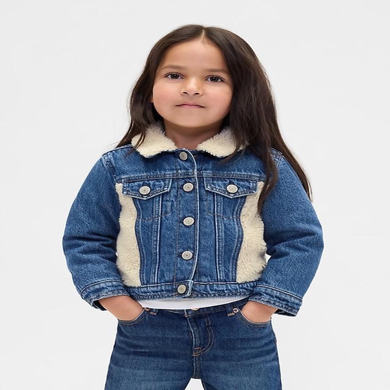 Baby & Toddler Sherpa Icon Denim Jacket - Medium Wash