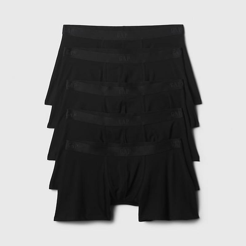 5\" Boxer Brief (5-Pack) - True Black