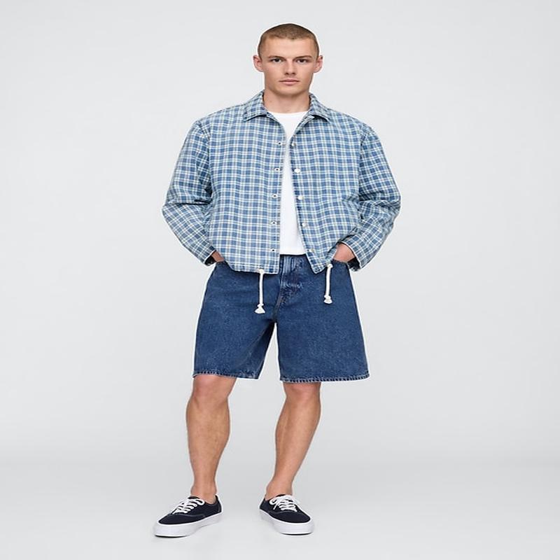 \'90s Loose Denim Shorts - Dark Wash