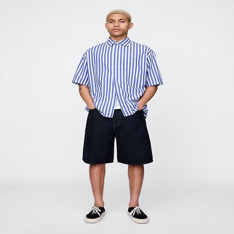 10.5\" Baggy Denim Shorts - Rinsed