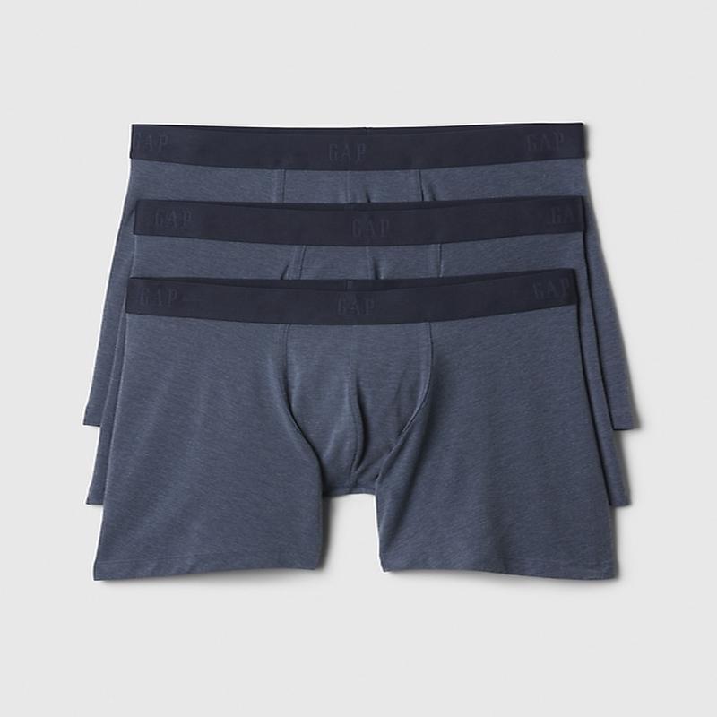 5\" Breathe Boxer Brief (3-Pack) - Blue Heather
