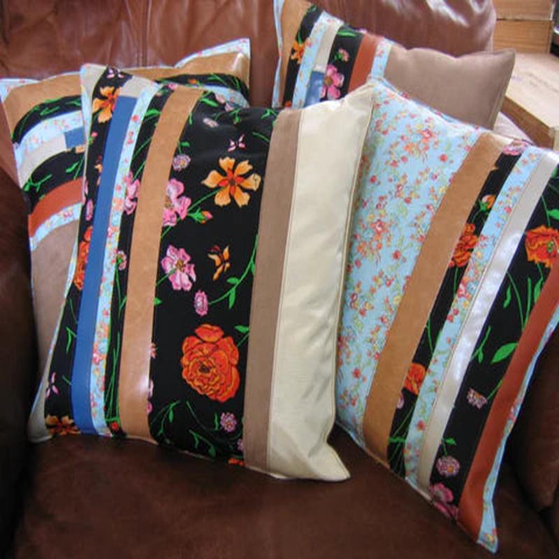 Custom Patchwork Pillow  Preserve Your Memories in Fabric