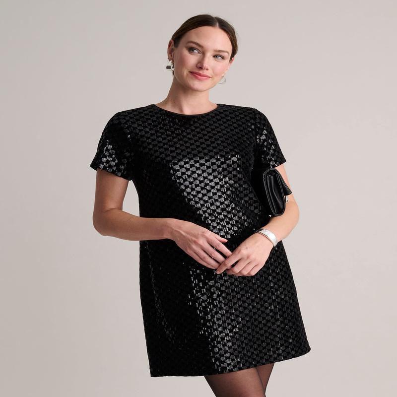 Sequinned Velvet Sasha Dress