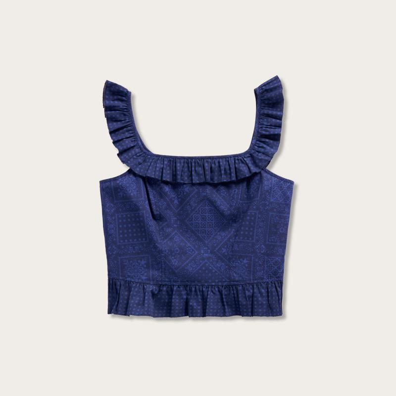 Womens Bandana Peplum Tank