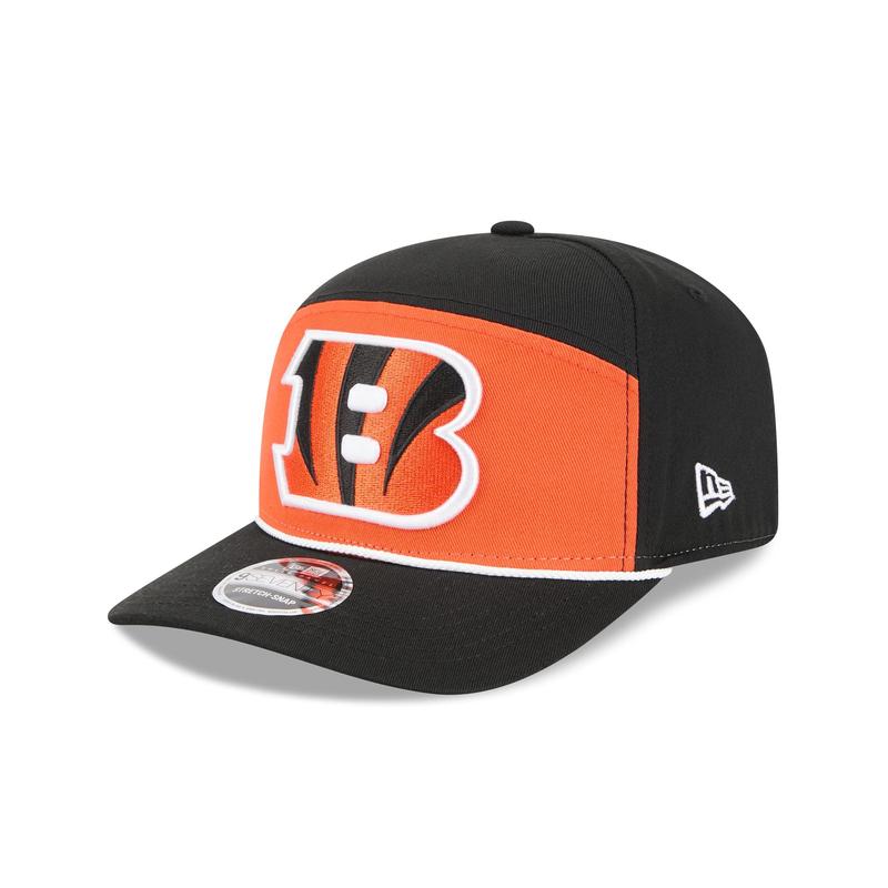 Cincinnati Bengals Split Panel 9SEVENTY Stretch-Snap Hat