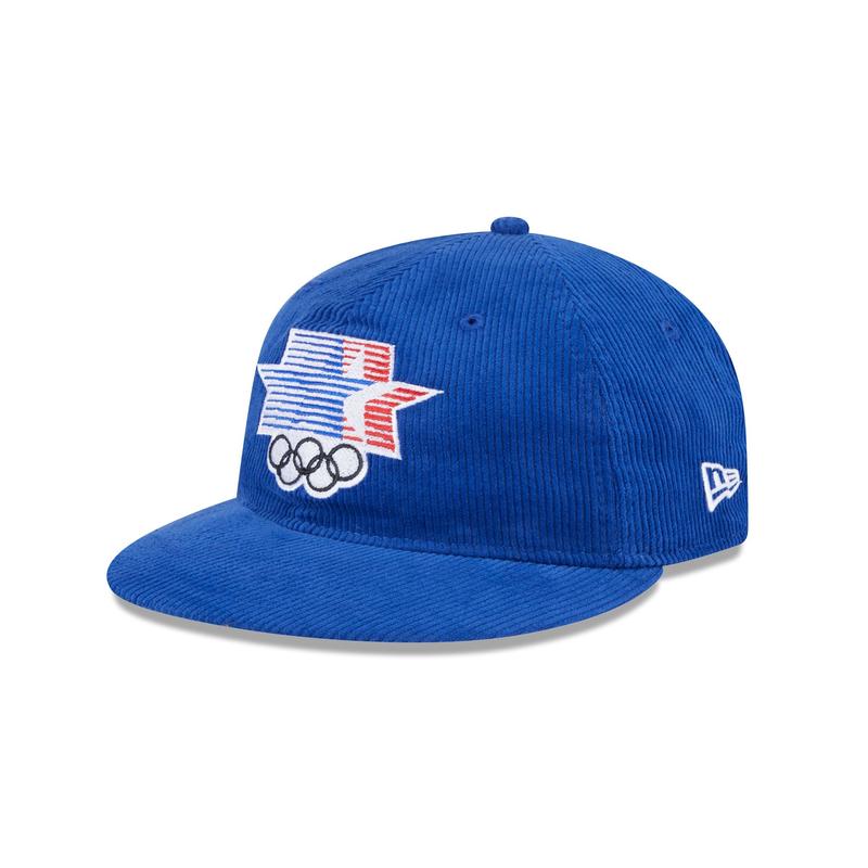 1984 Olympics Team USA Corduroy Retro Crown 9FIFTY Strapback Hat