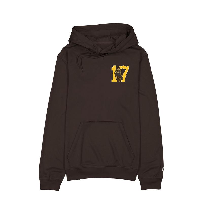 Wyoming Cowboys Josh Allen Jersey Retirement Poke Hoodie