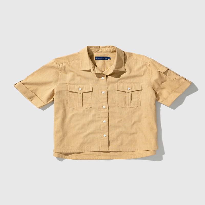 Women\'s Cropped Organic Utility Shirt