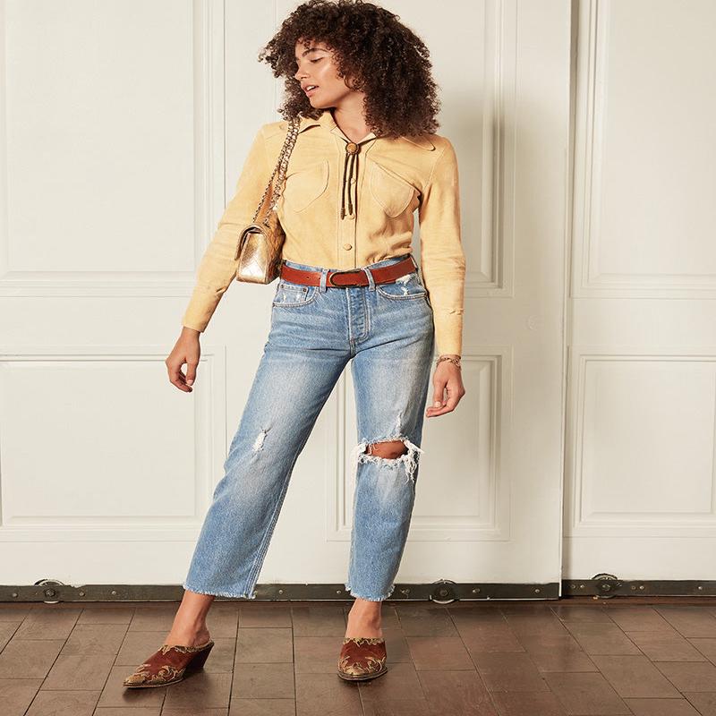Tommy High-Rise Straight Jeans
